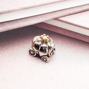 Pandora Royal Carriage Fairytale 14k 925 Sterling Silver Charm Authentic